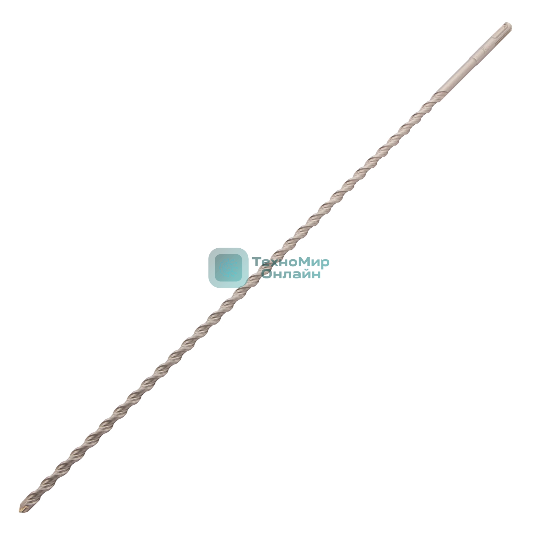 Бур по бетону Denzel двойная спираль, Cobalt W-tip, 10x600 мм, SDS PLUS