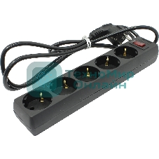 Сетевой фильтр ExeGate EX221175RUS SP-5-1.8B (5 розеток, 1.8 м, евровилка, черный)