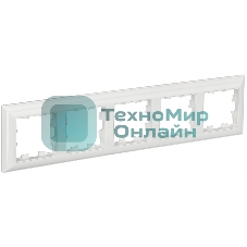 Рамка 5-местная IEK BRITE РУ-5-Бр DECOR 3D-форма белый