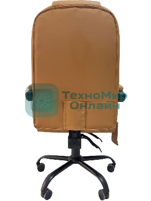 Кресло Cactus CS-CHR-OC05M-BR бежевый, экокожа, подголовник