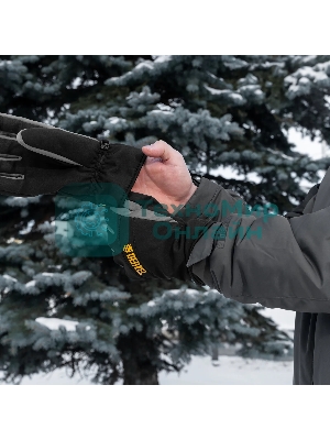 Перчатки универсальные Denzel 68089 двойные, работа с сенсорным экраном, размер 8