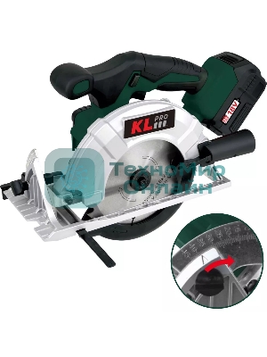 Профессиональная пила циркулярная бесщеточная KLPRO KLDAT18B-00 (18 В) без ЗУ и АКБ