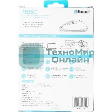 Мышь беспроводная A4Tech Fstyler FB35C белый, 2000 dpi, радиоканал, Bluetooth, USB, кнопки - 6