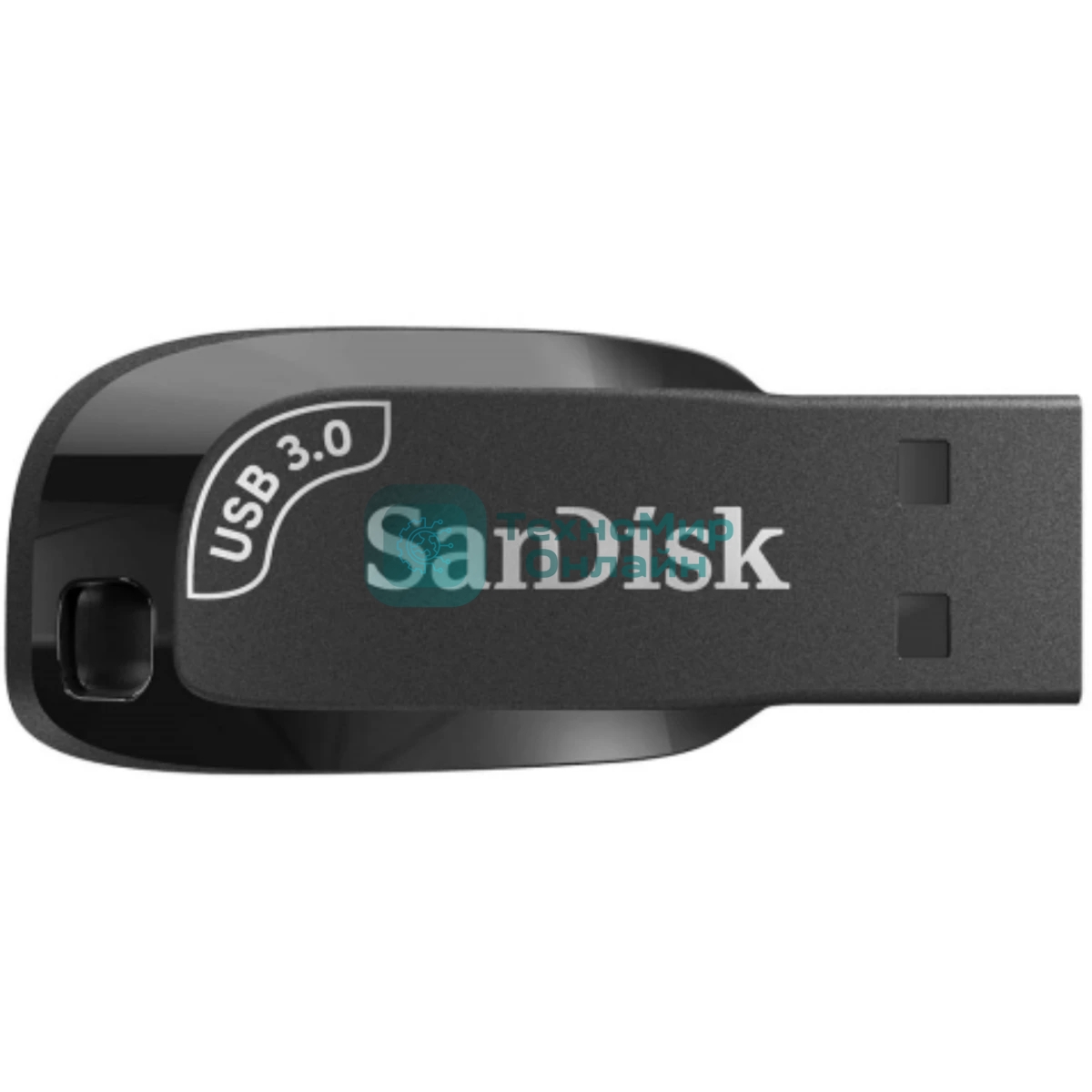 Флешка USB SanDisk Ultra Shift (SDCZ4A64G-F46), 64GB, USB 3.0, R/W 100/45, черный