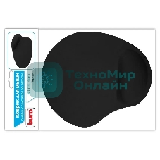 Коврик для мыши Buro гелевый, черный, 225х190х2