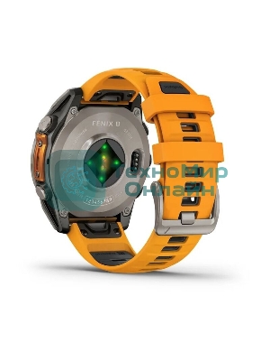 Смарт-часы Garmin Fenix 8 AMOLED Sapphire титановый серый, оранжевый 47мм