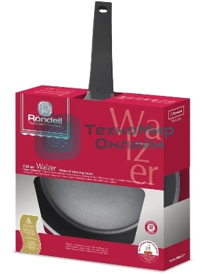 Сковорода Rondell Walzer RDA-767, 24см, без крышки, черный