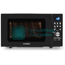 Микроволновая печь Hyundai HYM-D3033 черный, 20 л, 700 Вт, переключатели - кнопки, электронный поворотный механизм