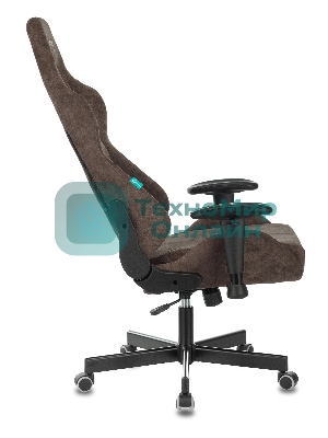 Кресло Бюрократ VIKING KNIGHT LT10 FABRIC коричневый, ткань, 120 кг, механизм качания