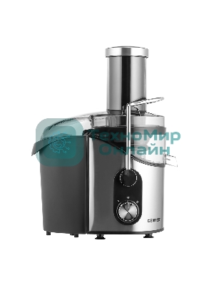 Соковыжималка Centek CT-1212 стальной/чёрный, центробежная, 1200 Вт, 1100 мл, механическое