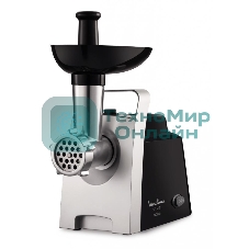 Мясорубка электрическая Moulinex ME108832 черный, 1400 Вт, 1.7 кг/мин, реверс, защита от перегрузки, насадки - 6