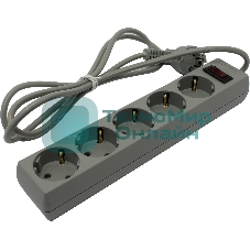 Сетевой фильтр Exegate SP-5-1.8G (5 розеток, 1.8 м, евровилка, серый)