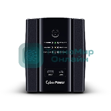 Источник бесперебойного питания CyberPower UT2200EG ИБП Line-Interactive, Tower, 2200VA/1320W USB/RJ11/45/USB charger A/C (4 EURO) NEW, 12В/9 Ач х 1