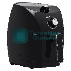 Аэрогриль BBK AF325 черный, 1400 Вт, 3.2 л, механическое управление, 13 программ