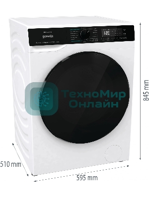Стирально-сушильная машина Gorenje WD2PA854ADW/C белый загр. фронтальная макс.: 8 кг 1400об/мин класс: А++