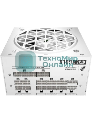 Блок питания 1STPLAYER NGDP HA-850BA4-WH, 850Вт, 80 PLUS Gold, 120мм, модульный, белый