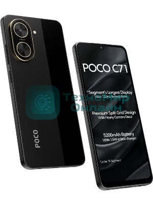 Смартфон POCO C71 RU 3/64Gb черный