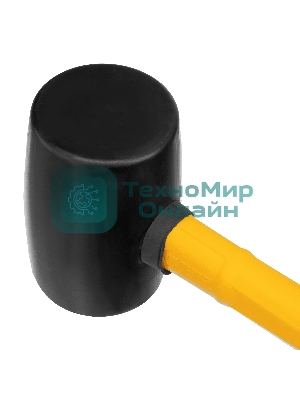 Киянка резиновая Denzel 450 г, черная, фибергласовая рукоятка c TPR покрытием