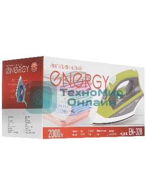 Утюг Energy EN-328 зеленый, 2000 Вт, 18 г/мин, 220 мл