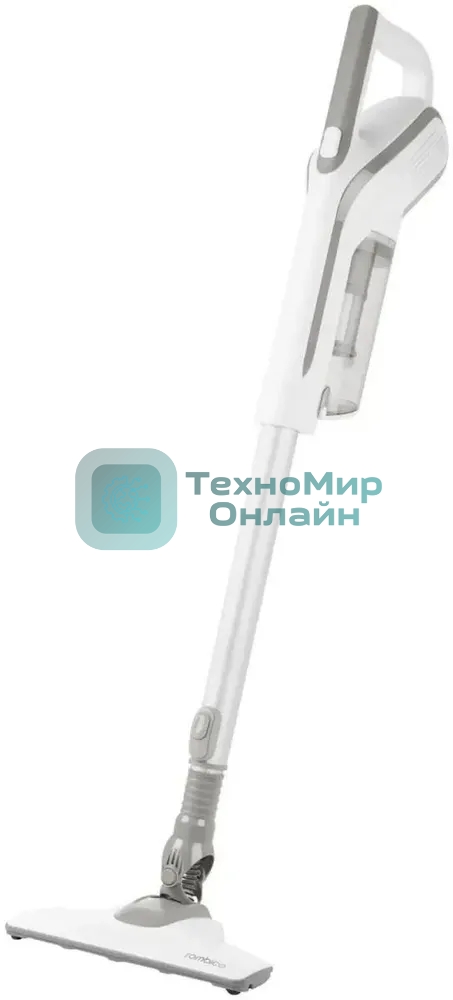 Пылесос вертикальный ROMBICA NHS20D03 белый/серый, питание от сети, 800 Вт, уборка сухая, пылесборник 1 л