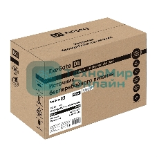 Источник бесперебойного питания ExeGate Smart LB-500.LCD.AVR.2SH (500VA/300W, LCD, AVR, 2*Schuko, батарея 12V 4.5Ah, черный)