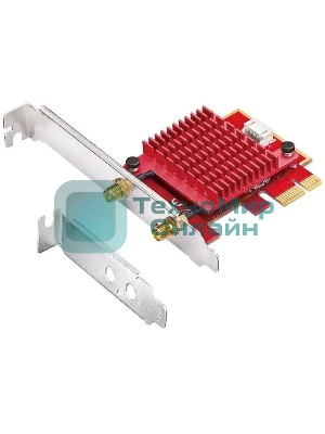 Сетевой адаптер Wi-Fi + Bluetooth Cudy WE3000S АХ5400 PCI Express (ант.внеш.съем) 2ант.