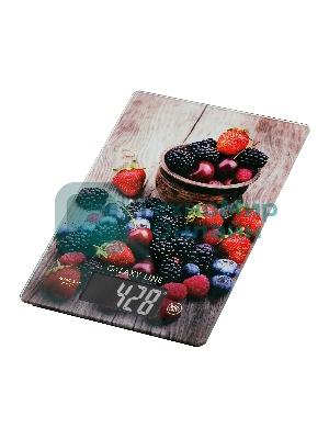 Весы кухонные Galaxy Line GL 2819, стекло, платформа из высокопрочного стекла, максимальный вес 8 кг