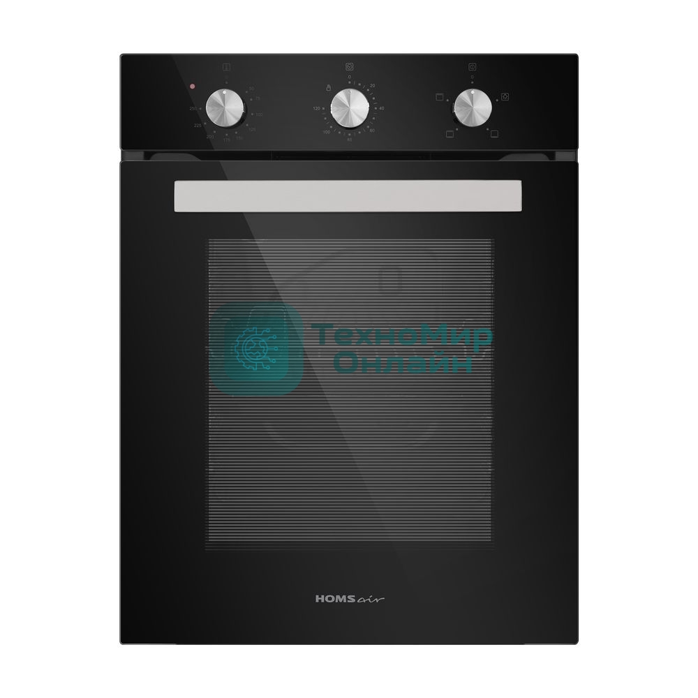 Духовой шкаф электрический встраиваемый HOMSair OES456BK черный