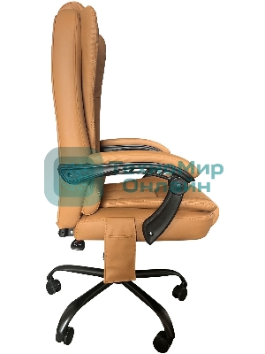 Кресло Cactus CS-CHR-OC05M-BR бежевый, экокожа, подголовник