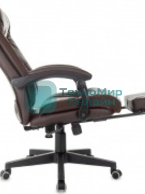 Кресло Бюрократ CH-824MSG-BF коричневый, экокожа