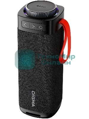 Портативная колонка Digma D-PS1522 черный 60W 2.0 BT 10м 3000mAh