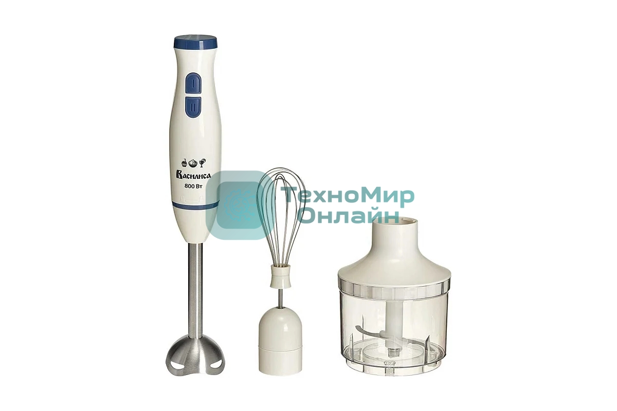Блендер погружной ВАСИЛИСА ВА-310А белый с синим