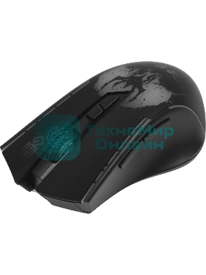 Мышь беспроводная Defender Kronos GM-695 черный, 1600 dpi, радиоканал, USB, кнопки - 7