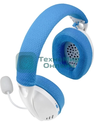 Гарнитура Redragon Ire Pro голубой, беспроводная + проводная, Bluetooth / USB, до 25 ч
