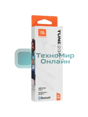 Наушники TWS JBL Tune 235NC белый, внутриканальные, Bluetooth, активное шумоподавление, до 40 ч