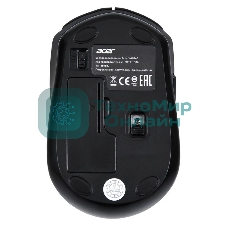 Мышь беспроводная Acer OMR040 черный, 1600 dpi, радиоканал, USB, кнопки - 6
