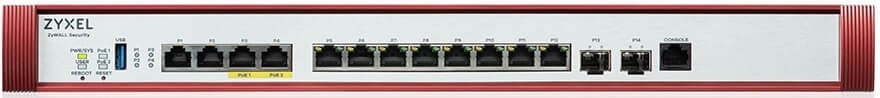 Межсетевой экран Zyxel USG FLEX 700H, Rack, 2xSFP+ (LAN/WAN), 2xRJ-45: 1/2.5/5/10G PoE+ (LAN/WAN), 2xRJ-45: 1/2.5G (LAN/WAN), 8xRJ-45: 1G (LAN/WAN), 1xUSB3.0 **