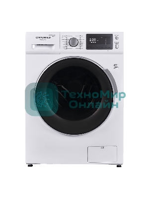 Стирально-сушильная машина Maunfeld MFWM1586WHS белая, загрузка фронтальная 8 кг, 1200об/мин, класс А