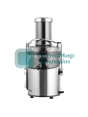 Соковыжималка Centek CT-1212 стальной/чёрный, центробежная, 1200 Вт, 1100 мл, механическое