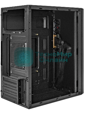 Компьютерный корпус Minitower ExeGate BAA-303-UNS500 (mATX, БП UNS500 с вент. 12см, 2*USB, HD Audio, черный)
