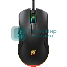 Мышь проводная Oklick 750G черный, 7200 dpi, USB, кнопки - 5