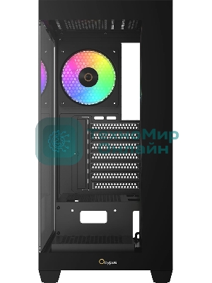 Компьютерный корпус Ocypus Gaммa C72 BK ARGB ATX/win/black/4 ARGB fans/no PSU/Tempered Glass