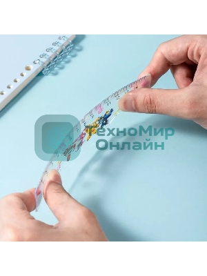 Линейка Deli Super Wings EH658 пластик дл. 15 см ассорти