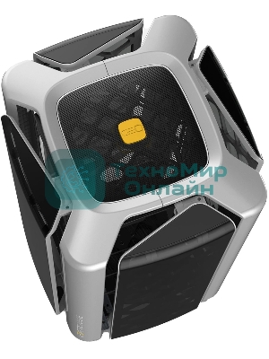 Компьютерный корпус без блока питания Geometric Future Model 2 The Ark, Midi-Tower, TG, no fans, 3xUSB-A 3.0, 1xUSB 3.2 Type-C, mATX, mITX Gray