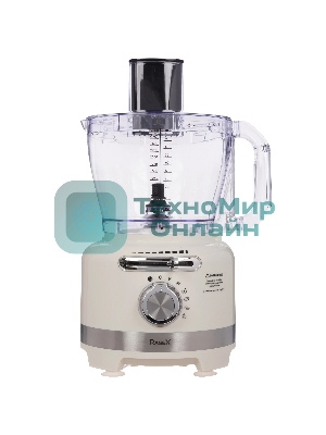 Кухонный комбайн RAGEX R108-105 бежевый 1000Вт 6 скоростей