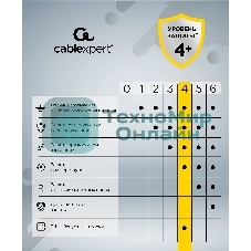 Сетевой фильтр Cablexpert Tower TWR-9-U4-B-2, 9 р, 16А, 4хUSB, 3.1А, 2 м, ур.защиты 4+, черный, коробка