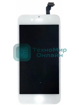 Дисплей Amperin для Apple iPhone 6 Plus в сборе с тачскрином (IPS), белый
