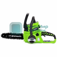 Цепная пила аккумуляторная GreenWorks G24CS25K2, 24V, 25 см, c АКБ 2Ач и ЗУ (2007707UA)