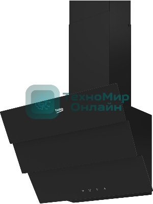 Вытяжка наклонная Beko BHCA69642BH черный, 60 см, 600 куб. м/ч, 69 дБ