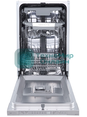 Встраиваемая посудомоечная машина Zigmund & Shtain DW 306.4, серый, 44.8 см, 10 компл., 49 дБ, класс A+++